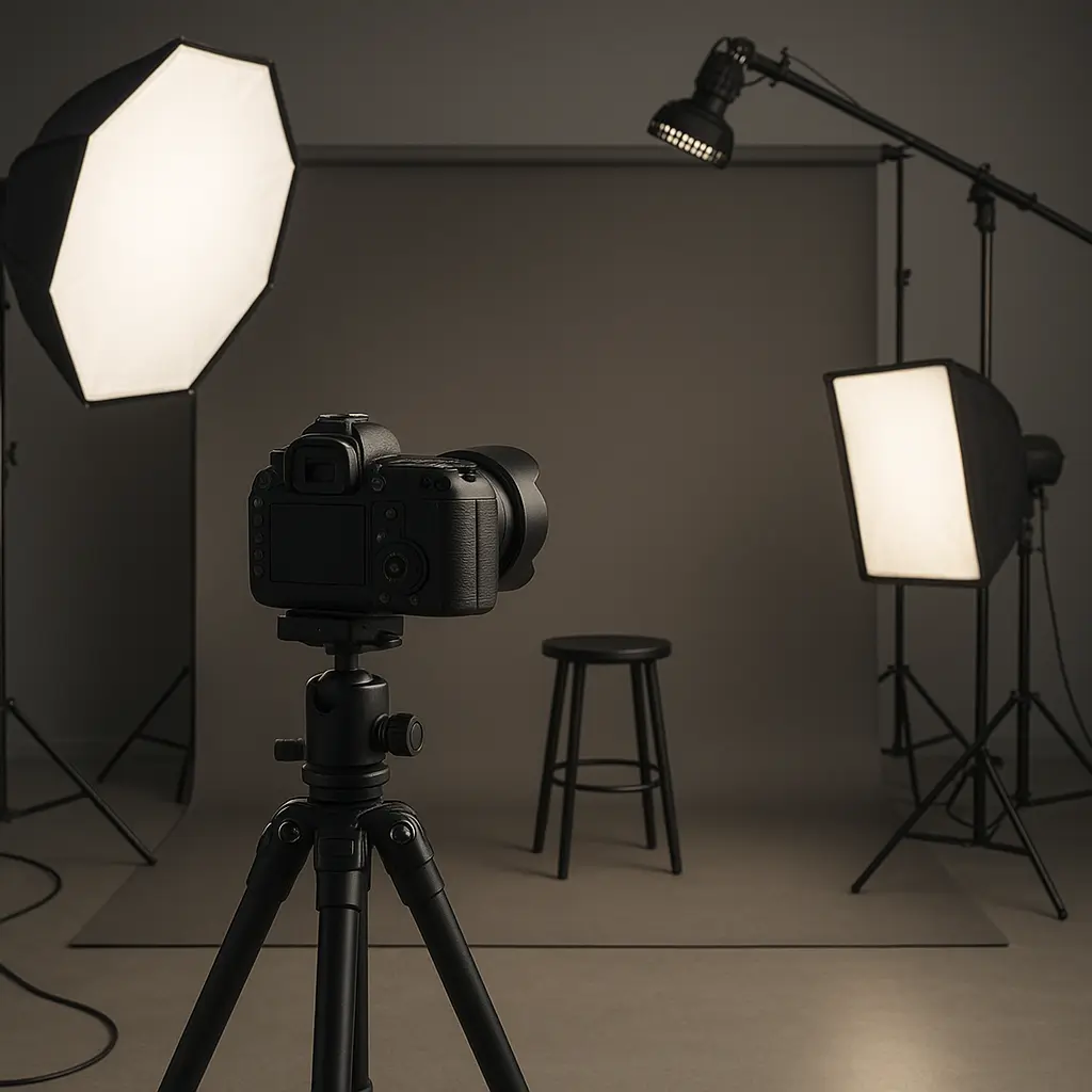 Setup für Corporate Headshots im Studio