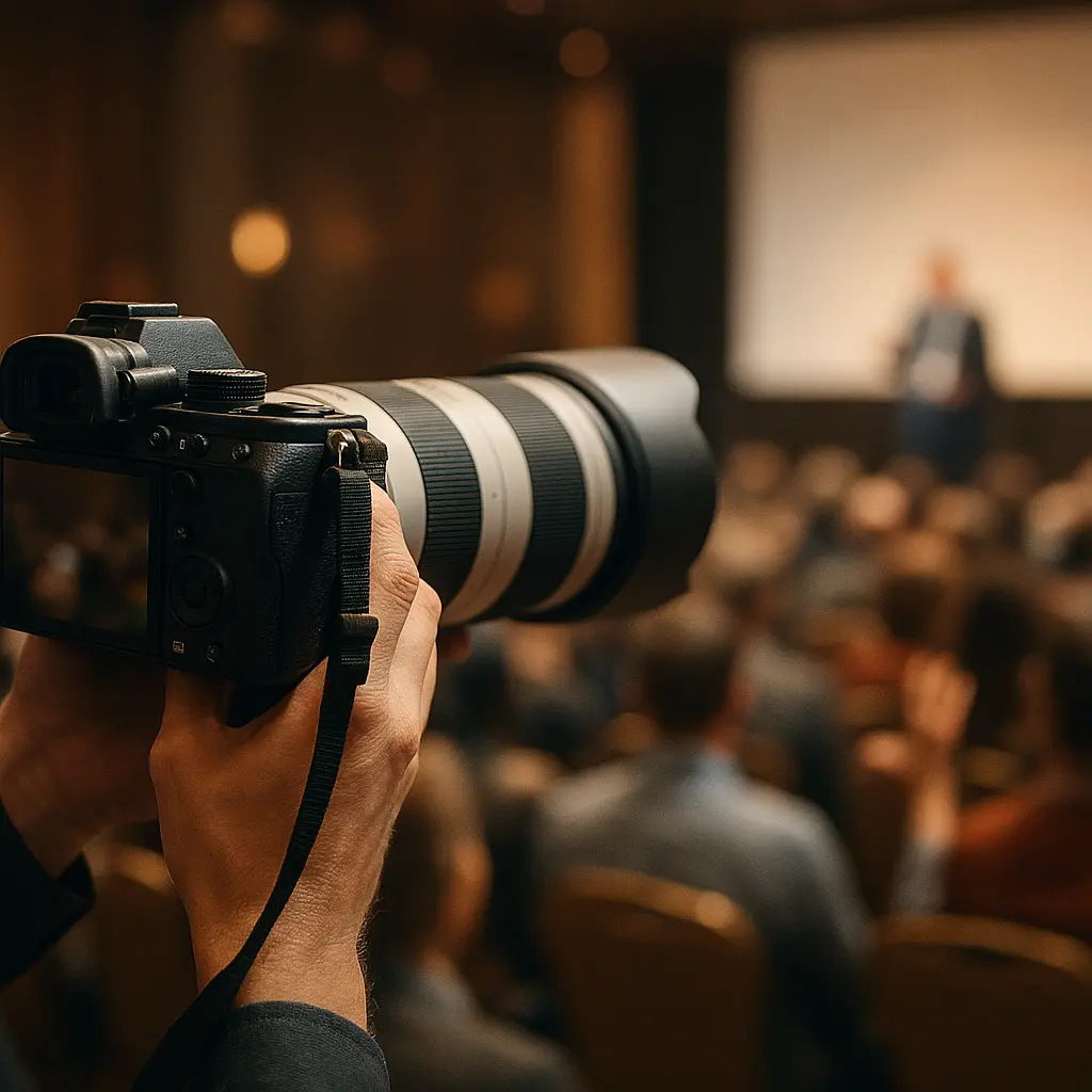 Eventfotografie mit professioneller Kamera