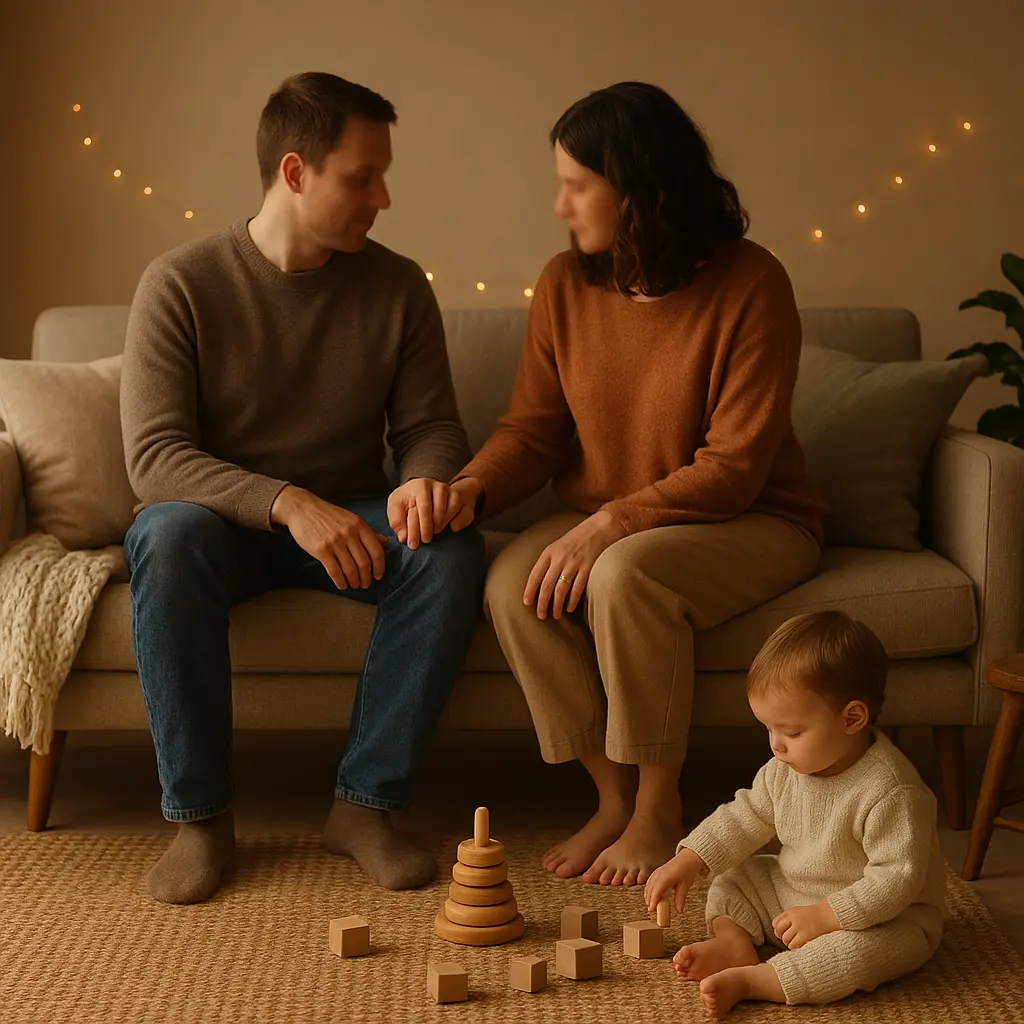 Ruhige Studioatmosphäre für Familien- und Newborn-Sessions